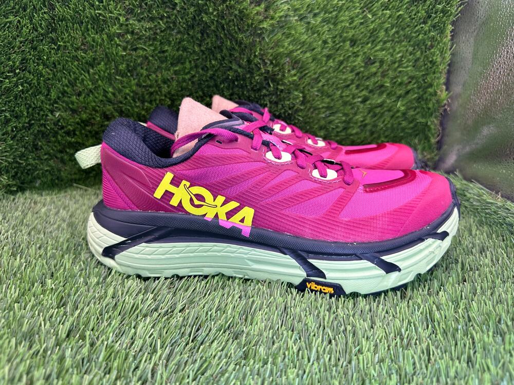Hoka One One Mafate Speed 3 1113531-FFBT Athletic Sneaker Women's 7.5B Pink Mesh